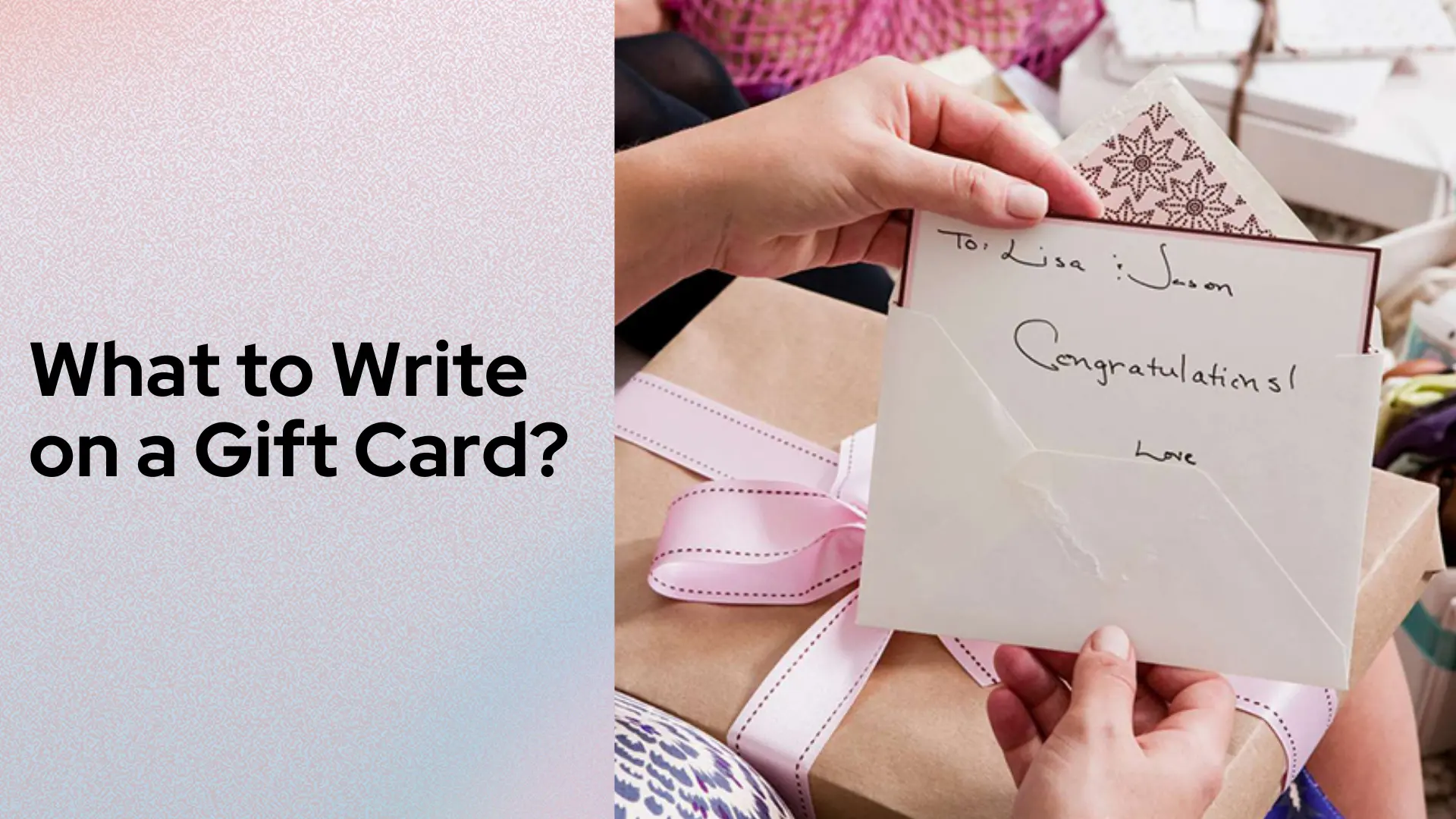 What to Write on a Gift Card